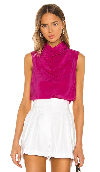 Rebecca Vallance Lillian Shell Top In Hot Pink