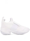 Roger Vivier Womens White Viv' Run Scuba And Leather Trainers 2.5 In White