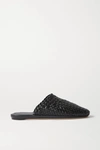 BOTTEGA VENETA INTRECCIATO LEATHER SLIPPERS