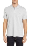 Vineyard Vines Edgartown Pique Performance Polo In Light Grey Heather