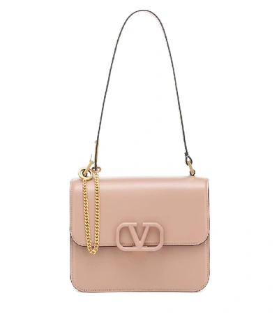 Valentino Garavani Vsling Small Leather Shoulder Bag In Pink