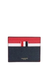THOM BROWNE CARD HOLDER WITH LOGO,11323035