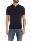 John Smedley Noah Skipper Collar Shirt Ss In Navy