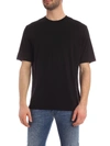 AMI ALEXANDRE MATTIUSSI T SHIRT IN LIGTH JERSEY WITH TAB ON SIDE,11323084