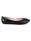 KATE SPADE PALLENBERG LEATHER BALLERINA FLATS,0400012419900