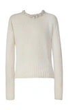 ALEJANDRA ALONSO ROJAS EMBELLISHED CASHMERE-BLEND SWEATER,784750