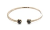 Lo Spazio Jewelry Lo Spazio Black Diamond Bangle In Black