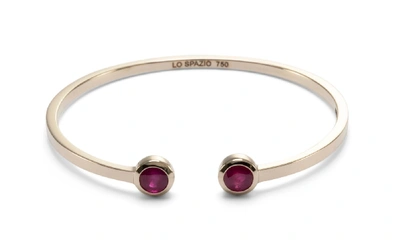 Lo Spazio Jewelry Lo Spazio Burmese Ruby Bangle In Red