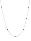 Lo Spazio Jewelry Lo Spazio Aquamarine And Diamond Necklace In Sky_blue