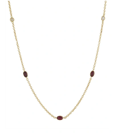 Lo Spazio Jewelry Lo Spazio Ruby And Diamond Necklace