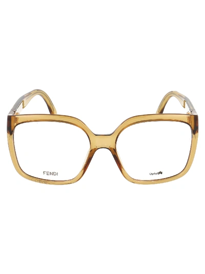 Fendi Glasses In Ham Champagne