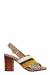 CHIE MIHARA KERA SANDALS IN BROWN LEATHER,11324044