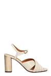 CHIE MIHARA BITIA P SANDALS IN WHITE LEATHER,11324045