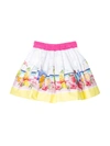 Monnalisa Graphic Print Flared Mini Skirt In Unica