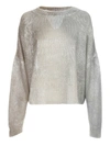 PIERANTONIOGASPARI LAMINATED SWEATER L/S CREW NECK,11324632