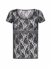 DOLCE & GABBANA LOGO LACE T-SHIRT,11324493