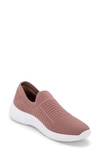 Blondo Karen Waterproof Slip-on Sneaker In Dusty Pink Knit Fabric