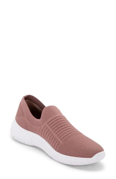Blondo Karen Waterproof Slip-on Sneaker In Dusty Pink Knit Fabric