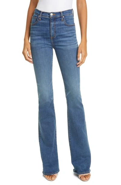 Veronica Beard Beverly High Waist Skinny Flare Jeans In Beacon Ranch
