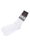 VERSACE FIRST LINE FIRST LINE STRIPE CREW SOCKS,ICZD002IK0203