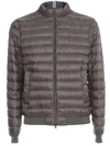 Herno Quilted Bomber Jacket In Grey