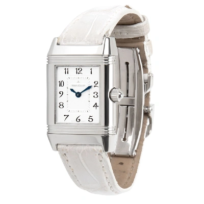 Pre-owned Jaeger-lecoultre Silver Stainless Steel Duetto 266.8.11 Women's Wristwatch 21mm