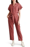 ALEX MILL TIE WAIST CROP JUMPSUIT,WP302395