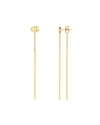 GUCCI GG RUNNING 18K GOLD EXTRA-SMALL DANGLE EARRINGS,PROD231420067