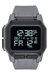 Nixon Men's Digital Regulus Strap Watch 46mm In Gunmetal/ Black/ Gunmetal