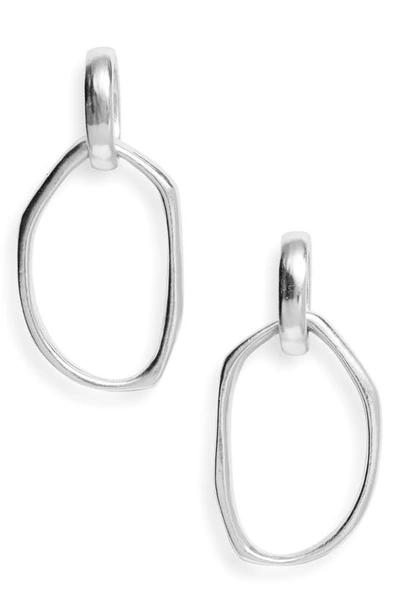 Karine Sultan Hoop Earrings In Silver