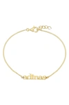 ADINAS JEWELS PERSONALIZED MINI LOWERCASE NAMEPLATE BRACELET,NP1023