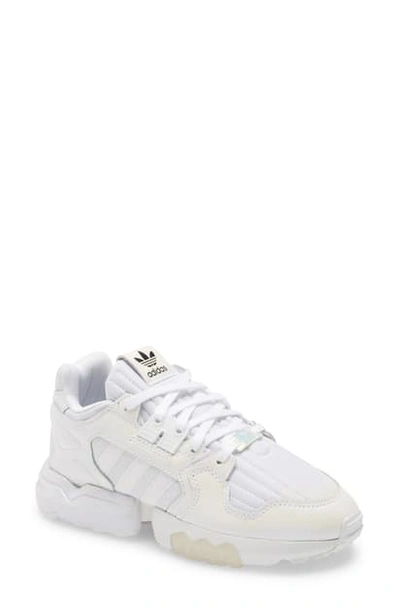 Adidas Originals Zx Torsion Sneaker In White/ White/ Grey Two