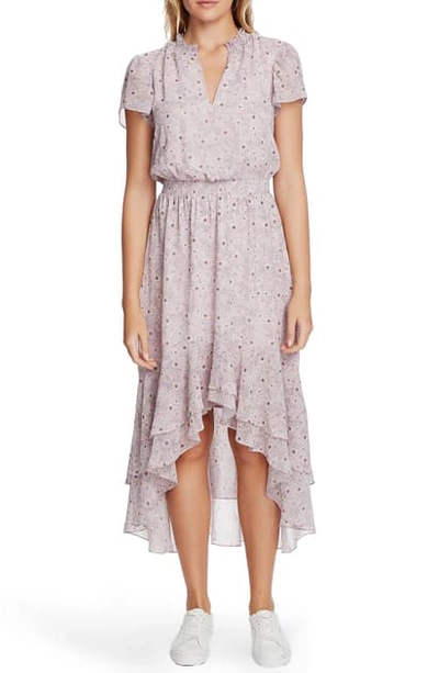 1.state Wildflower Bouquet Ruffle High/low Dress In Orchid Bud