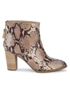 ANNE KLEIN AKNICCIE SNAKE-PRINT BOOTIES,0400011911581