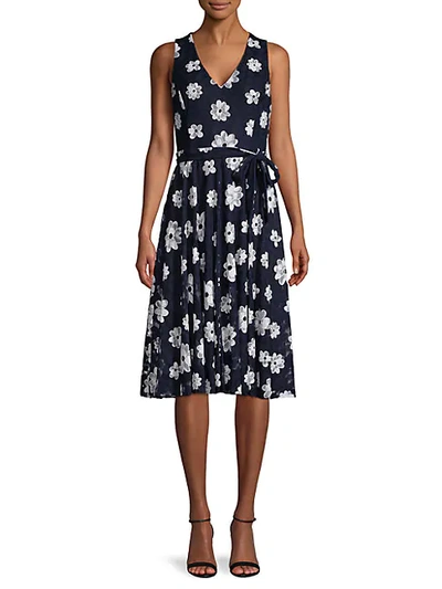 Tommy Hilfiger ​moody Floral-print Dress In Sky