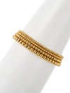 EYE CANDY LA 3-PIECE GOLDTONE BEADED BRACELET SET,0400012094302