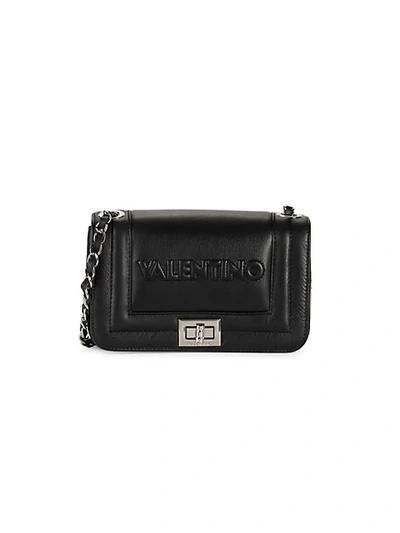 Valentino By Mario Valentino Beatriz Leather Crossbody Bag In Black