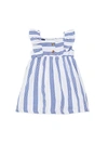 Andy & Evan Baby Girl's Striped Cotton Dress In White Stripe