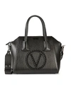 Valentino By Mario Valentino Minimi Studded Leather Shoulder Bag In Black