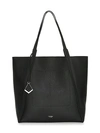 Botkier Trinity Pebbled Leather Tote In Cream