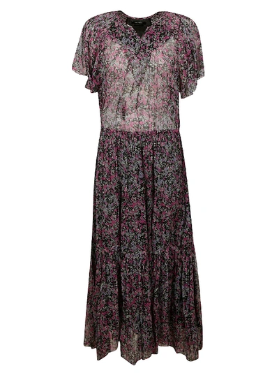 Isabel Marant Odelia Dress In Faded Night