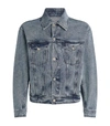 AMI ALEXANDRE MATTIUSSI AMI WASHED DENIM JACKET,15291021