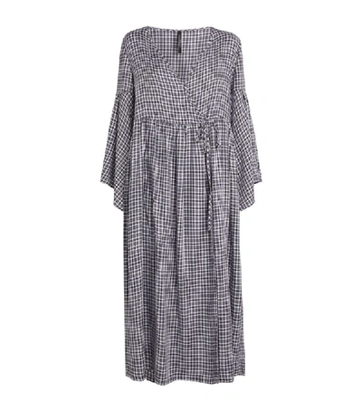 Mother Of Pearl Melanie Check Wrap Dress