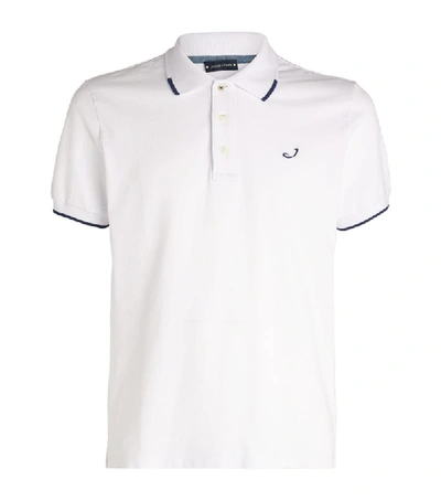 Jacob Cohen Logo Embroidery Polo Shirt In White