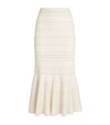 ALEXANDER MCQUEEN ALEXANDER MCQUEEN KNITTED MIDI SKIRT,15292307