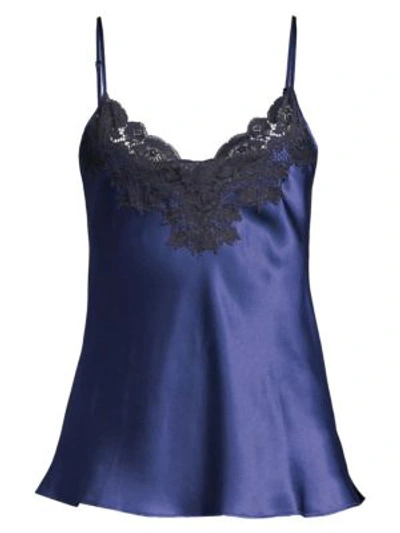 Ginia Lace-trimmed Chemise In Royal Blue