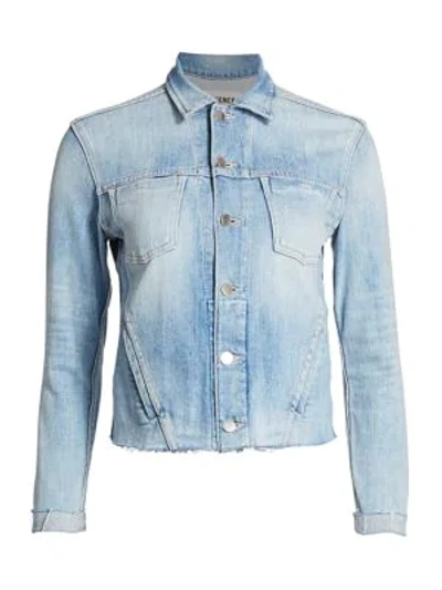 L Agence Janelle Slim Trucker Jacket In Sonora