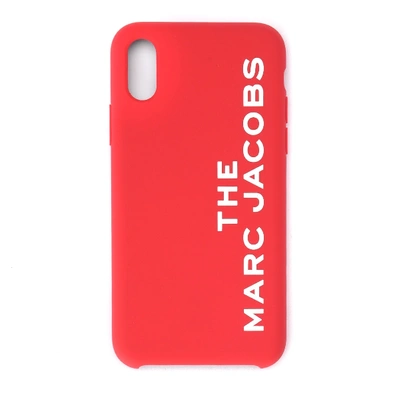 Marc Jacobs The  Cover In Red Silicone With Logo In Rosso