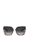 DOLCE & GABBANA DG4373 TOP BLACK ON PRINT LEO / BLACK SUNGLASSES,11327448