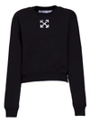 OFF-WHITE OFF WHITE CROPPED SWEATSHIRT,11326476